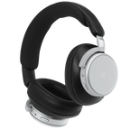 Bang & Olufsen Beoplay H100 wireless headphones in black, showing sleek over-ear design and plush ear cushions.