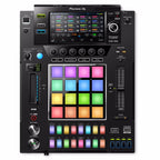 Pioneer DJ DJS-1000 DJ sampler media player with touch interface and controls, shown in a close-up image.