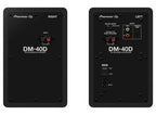 Pioneer DJ DM-40D desktop monitors, rear view in black