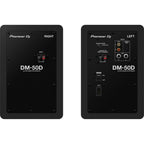 Pioneer DJ DM-50D desktop speakers, controls detail, black