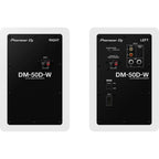 Pioneer DJ DM-50D desktop speakers, controls detail, black