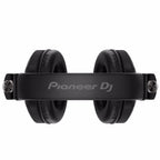Pioneer DJ HDJ-X7 professional DJ headphones with over-ear design and cushioned ear cups, black color, wired connection.