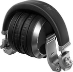 Pioneer DJ HDJ-X7 professional DJ headphones with large ear cups and padded headband, black design
