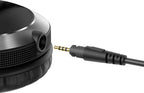 Pioneer DJ HDJ-X7 professional DJ headphones with over-ear design and adjustable headband, black color.