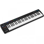 Nektar Impact GXP61 MIDI controller keyboard with 61 keys and control buttons, shown in a sleek black design.