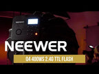 Neewer Q4 400Ws 2.4G TTL zibspuldze