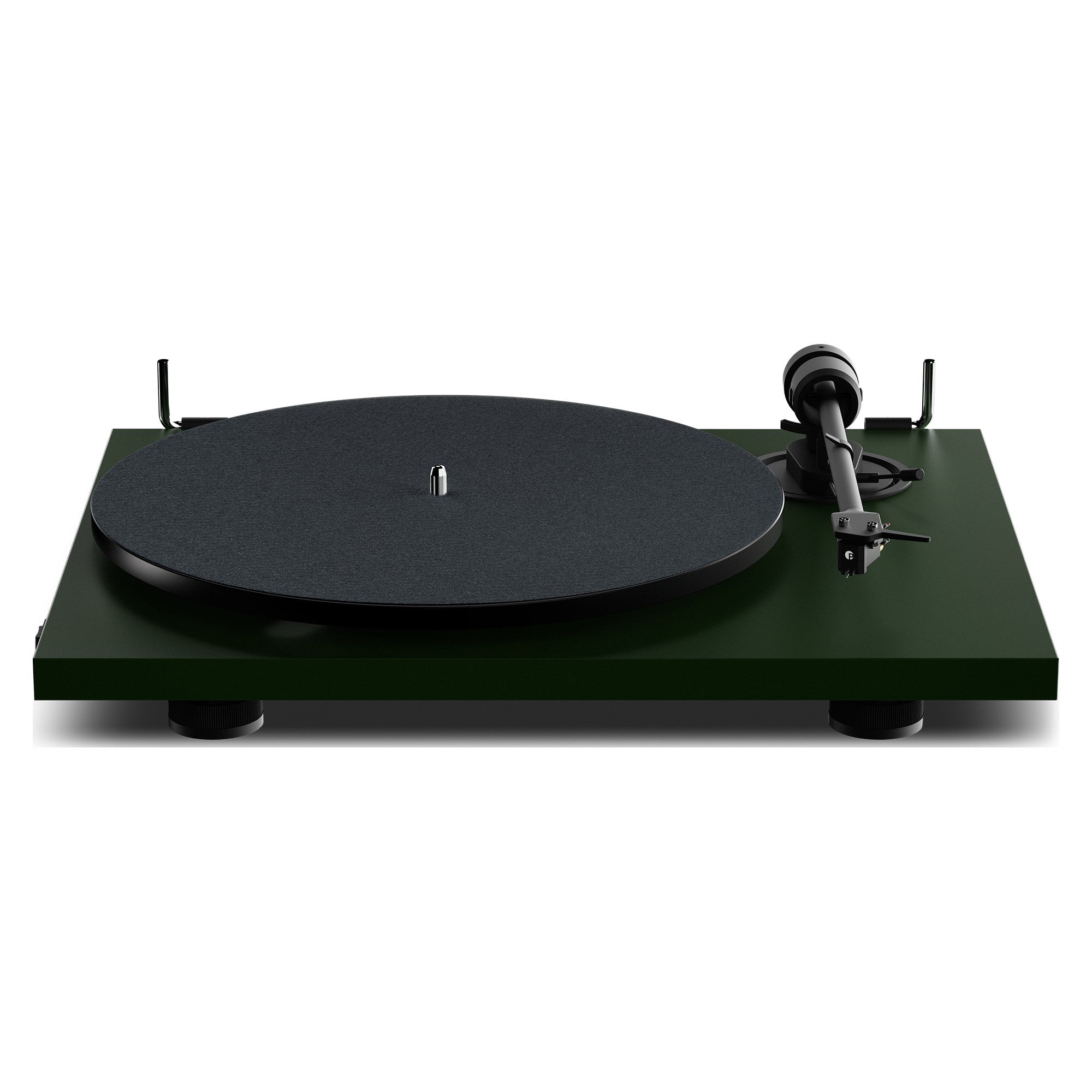 Pro-Ject E1.2 BT Fir Green turntable, front view