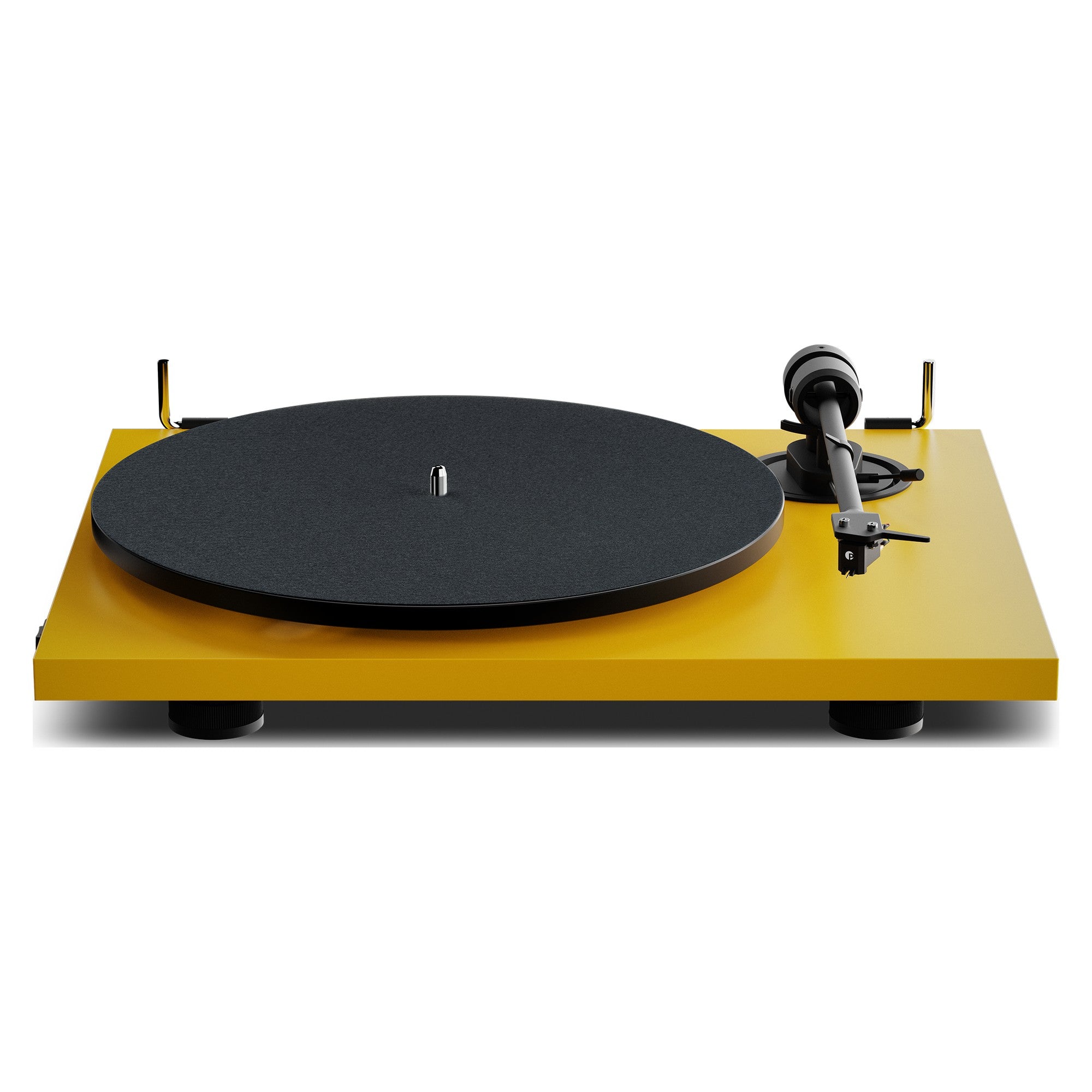 Pro-Ject E1.2 BT Golden Yellow turntable, front view