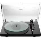 Pro-Ject T2 W Rainer turntable with wooden plinth and sleek design, showcasing the high-quality audio equipment.