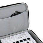 Gray Analog Cases Pulse keyboard case for Arturia MiniLab and MicroFreak, with padded exterior and secure zipper closure.