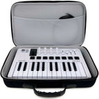 Gray Analog Cases Pulse keyboard bag designed for Arturia MiniLab and MicroFreak, with padded exterior and secure zipper closure.