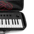 Analog Cases PULSE keyboard case for Arturia KeyStep and Native Instruments M32, black protective bag with handles and zipper closure.
