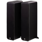 Q Acoustics M40 powered speakers, black, front view