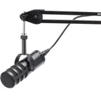 Samson Q9U dynamic microphone with built-in controls and sturdy construction, ideal for professional audio recording.