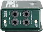 Radial Engineering ProD2 DI box, front view.