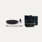 Rega Planar 1 Plus + Marantz MODEL M1 + DALI KUPID Vinyl System – Turntable Finish Matte White, Speaker Finish Black Ash