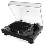 Reloop RP-2000 MK4 Black with the optional dust cover raised