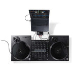 Reloop RP-2000 MK4 Black turntables in a DVS setup with laptop and mixer