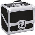 Reloop 80 DJ vinyl record case, black, with accessories