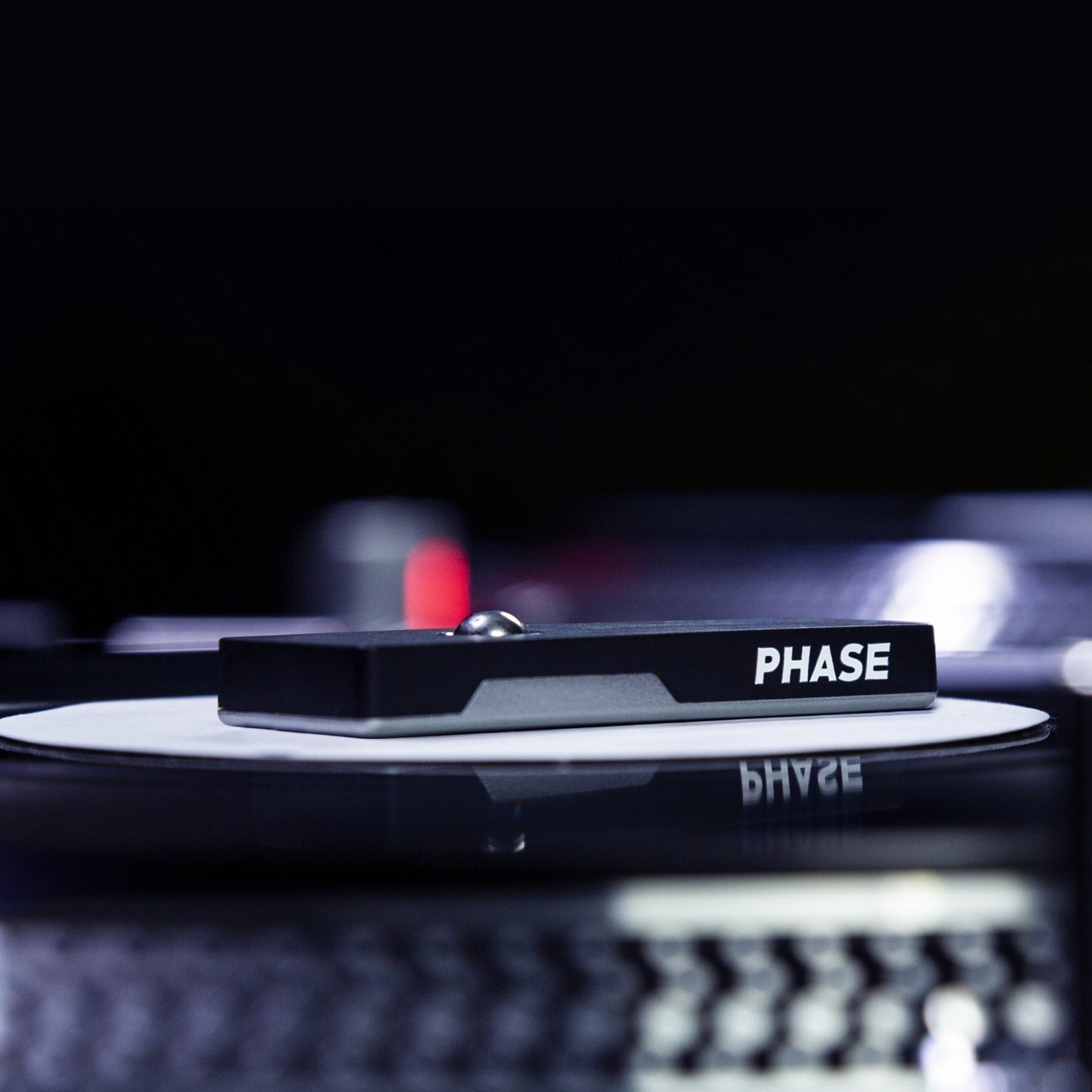 Phase Remote DVS and timecode controller, shown in a setup image with cables and interface details.
