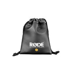 Rode RodeLink Lav wearable microphone clipped to clothing, compact lavalier microphone for professional audio recording.