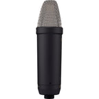 Rode NT1 GEN5 condenser microphone, black, top capsule view
