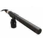 Rode NTG1 shotgun microphone with sleek design and XLR connector, ideal for capturing high-quality audio.