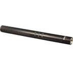 Rode NTG4 shotgun microphone mounted on a boom pole for professional audio recording in a studio or field setting.