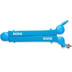 Rode PSA1+ microphone boom arm, in blue, lifestyle setting