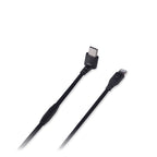 Rode SC15 USB C cable with braided design and gold-plated connectors, shown in a three-quarter view.