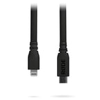 Rode SC19 USB-C to Lightning cable in black, 1.5 meters long, with a close-up of the cable head on a white background.