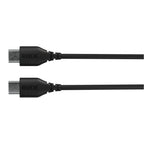 Rode SC22 USB-C to USB-C cable, 0.3m length, black, top-down view showing cable with USB-C connectors