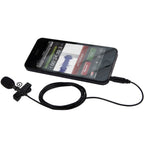 Rode smartLav+ lavalier microphone, clipped to clothing (view 3)