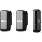 Rode Wireless Micro microphone system with Lightning connector, B-Stock condition, compact wireless microphone for mobile devices.