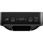 Rode Wireless PRO wireless microphone system, close-up of receiver controls