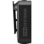 Rode Wireless PRO wireless microphone system, transmitter angle view