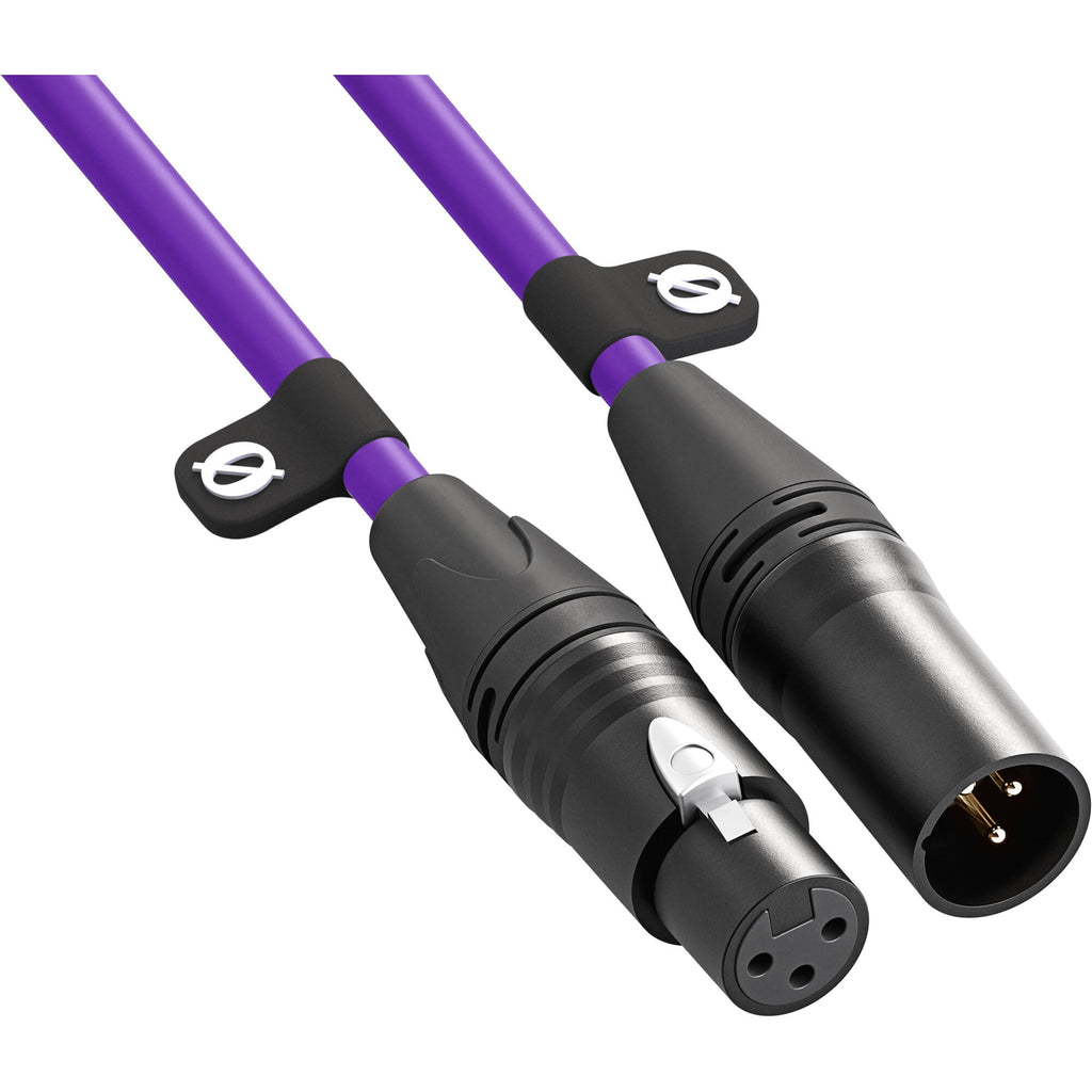 Rode XLR-Female to XLR-Male Cable, connectors close-up, black