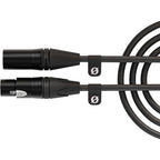 Rode XLR-Female to XLR-Male Cable, connectors close-up, black