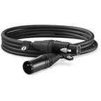 Rode XLR-Female to XLR-Male Cable, connectors close-up, black