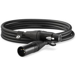 Rode XLR-Female to XLR-Male Cable, connectors close-up, black