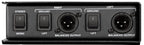 Samson MD2 Pro DI box with multiple input and output ports for professional audio connections and sound mixing.