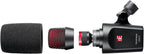 sE Electronics The DynaCaster DCM3 dynamic microphone with metal grille and black body, suitable for vocals and instruments.