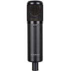 sE Electronics sE2300 condenser microphone with metal grille and sleek black body, designed for studio recording.