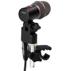 SE Electronics V CLAMP for microphone stands, shown attached to a stand, with a black finish and secure mounting features.