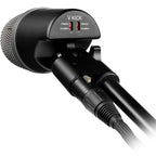 SE Electronics V KICK dynamic microphone shown with its sleek design and sturdy build for professional audio recording.