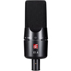 sE Electronics X1 A condenser microphone, front view.