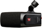 SE Electronics The DynaCaster DCM6 dynamic microphone with a black handle and grille, ideal for live vocals and studio recording.