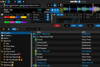 Serato DJ software expansion featuring flip functionality, shown on a computer screen with DJ interface controls and waveforms.