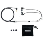 Shure SE112, wired in-ear headphones, angle
