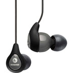 Shure SE112, wired in-ear headphones, front view
